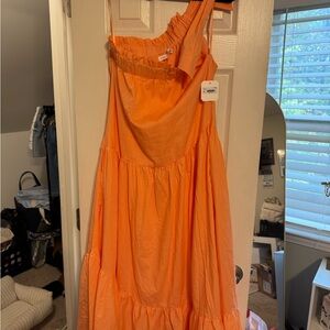 Altar'd State Radiant Orange Dress
